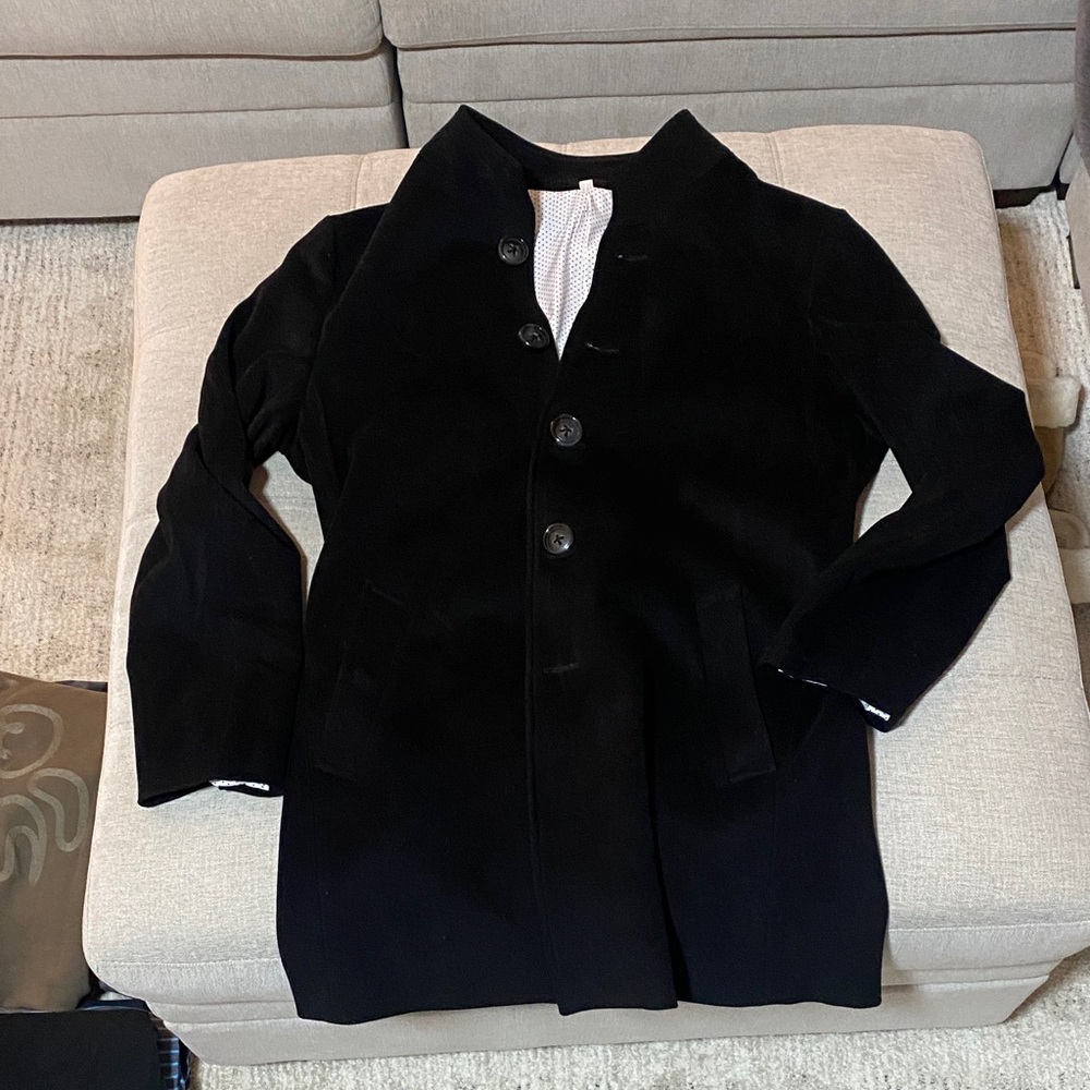 Men's Classic Black Pea Coat